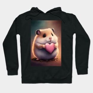 Hamster with Heart Hoodie